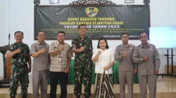 Dandim 0830/Surabaya Utara Buka RAT Primkop Kartika Sejahtera Abadi Tutup Buku Tahun 2023