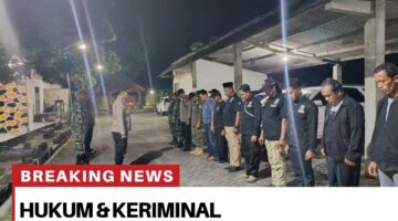 KAPOLSEK SUKODADI PIMPIN GIAT APEL SIAGA DALAM RANGKA ANTISIPASI PERGERAKAN HITAM-HITAM KE POLSEK SUGIO DI HALAMAN MAKO POLSEK SUKODADI