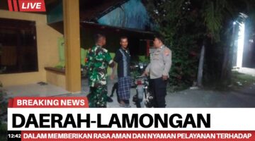 Dalam memberikan Rasa Aman dan nyaman pelayanan terhadap masyarakat anggota polsek sukodadi giat patroli sinergitas TNI POLRI.