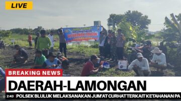 POLSEK BLULUK MELAKSANAKAN JUM’AT CURHAT TERKAIT KETAHANAN PANGAN GUNA MENAMPUNG SARAN, MASUKAN DAN KELUHAN MASYARAKAT WILAYAH KEC. BLULUK KABUPATEN LAMONGAN