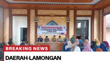 KEGIATAN MUSYAWARAH DESA LAP REALISASI APBDes 2024 DAN PENETAPAN ANGGARAN PENDAPATAN DAN BELANJA DESA. (APBDes) TAHUN 2025. DI BALAI DESA KUWUREJO, KEC.BLULUK