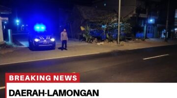 Anggota polsek Sukodadi Tingkatkan giat patroli blue light tengah malam diantaranya! Antisipasi Arak arakan Di Sukodadi.