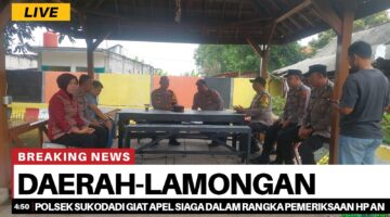 Polsek Sukodadi giat apel siaga dalam rangka pemeriksaan HP anggota polsek Sukodadi.