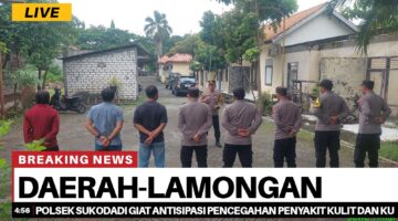 Polsek Sukodadi giat antisipasi pencegahan penyakit kulit dan kuku (PMK) pada hewan ternak didesa sukolilo kecamatan Sukodadi.