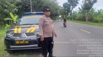 Polsek brondong giat patroli ngabuburit menjelang buka puasa di wilayah polsek brondong.