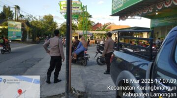 Anggota polsek Karangbinangun Tingkatkan, Giat patroli ngabuburit menjelang buka puasa di wilayah kecamatan Karangbinangun.