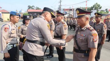 Kapolresta Deli Serdang Pimpin Sertijab Kabag SDM, Kasat Binmas dan 4 Kapolsek Jajaran Polresta Deli Serdang