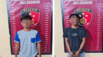 Polsek Tanjung Morawa Ringkus Dua Pelaku Curanmor, Barang Bukti Diamankan