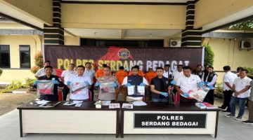Press Release, Pengungkapan Kasus Tindak Pidana Oleh Sat Reskrim Polres Serdang Bedagai