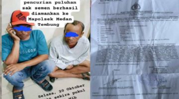 Polsek Medan Tembung Polrestabes Medan Berhasil Mengamankan 2 Pelaku Pencurian Semen di Pergudangan H.Anif