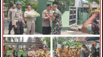 “Giat kunjungan anggota polsek kedungring ke Koramil Kedungring Dalam Rangka HUT TNI KE 80 Tahun”