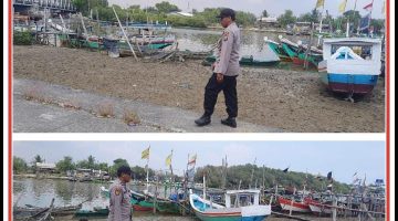 “Polsek brondong patroli kewilayahan monitoring cegah terjadinya bencana alam ketinggian air laut kebakaran hutan pohon tumbang tanah longsor di wilayah polsek brondong”