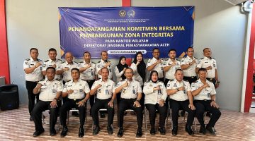 Wujudkan Birokrasi Bersih, Kanwil Ditjenpas Aceh Tandatangani Komitmen Bersama Pembangunan Zona Integritas