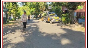 Patroli lalu lintas pagi untuk mengatur lalu lintas pagi yang kondusif.