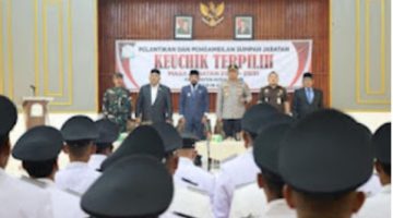 Ketua DPRK Aceh Timur Ucapakan Selamat kepada 68 Keuchik yang telah di Lantik