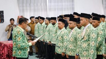 Pengurus DPC APDESI Aceh Timur Resmi Dilantik, Program kerja Apdesi diminta Selaraskan dengan Visi Misi Pemda