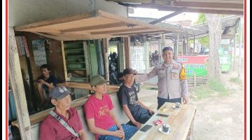 Giat dialogis untuk memberikan pesan kamtibmas kepada warga masyarakat dengan humanis. 