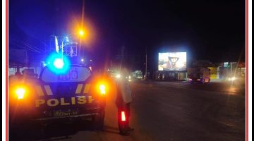 Polsek Sukodadi gelar blue light malam untuk antisipasi kriminalitas dan balap liar. 