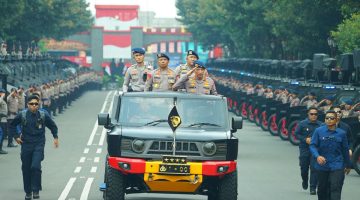 Kapolri Pimpin Apel dan Buka Rakernis Korps Brimob Polri Tahun 2026