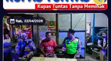 Polsek sambeng gelar cangkrukan kamtibmas untuk sampaikan pesan kamtibmas untuk warga dengan baik. 