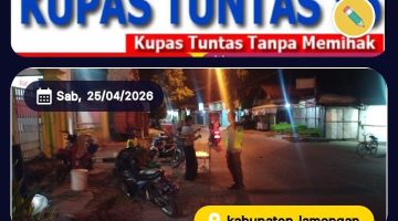 Polsek Modo gelar patroli ciptakan situasi keamanan wilayah yang aman dan kondusif di malam hari. 