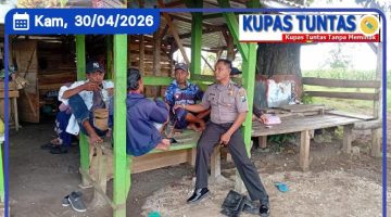 Polsek Modo polres lamongan gelar cangkrukan kamtibmas untuk sampaikan pesan kamtibmas untuk warga. 