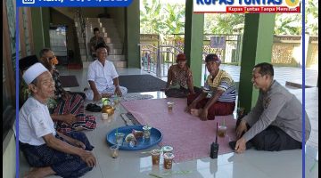 Polsek glagah gelar cangkrukan kamtibmas untuk memberikan pelayanan terhadap warga. 