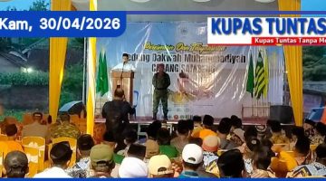 Polsek Sambeng giat, Pam giat peresmian gedung dakwa muhamdiyah sambeng oleh bupati. 