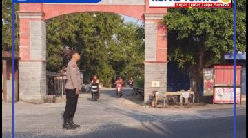 Patroli lalu lintas pagi untuk memberikan pelayanan terhadap masyarakat. 