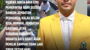 Aftahurriza DPRK Aceh Timur Minta Pemerintah Agar segera Membangun Jembatan Permanen