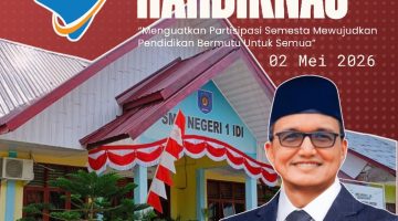 Kepala Sekolah SMK Negeri 1 Idi Rayeuk Mengucapkan Selamat Hari Pendidikan Nasional