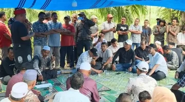 DPRK Aceh Timur Respon Perjuangan Warga yang Bertahan Ditenda demi mempertahankan tanahnya